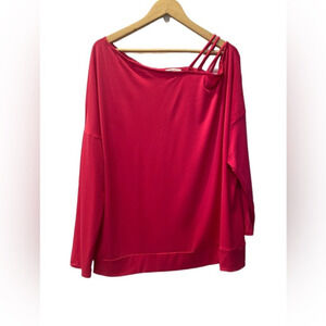 White‎ Birch 3X Long Sleeve Pink Top